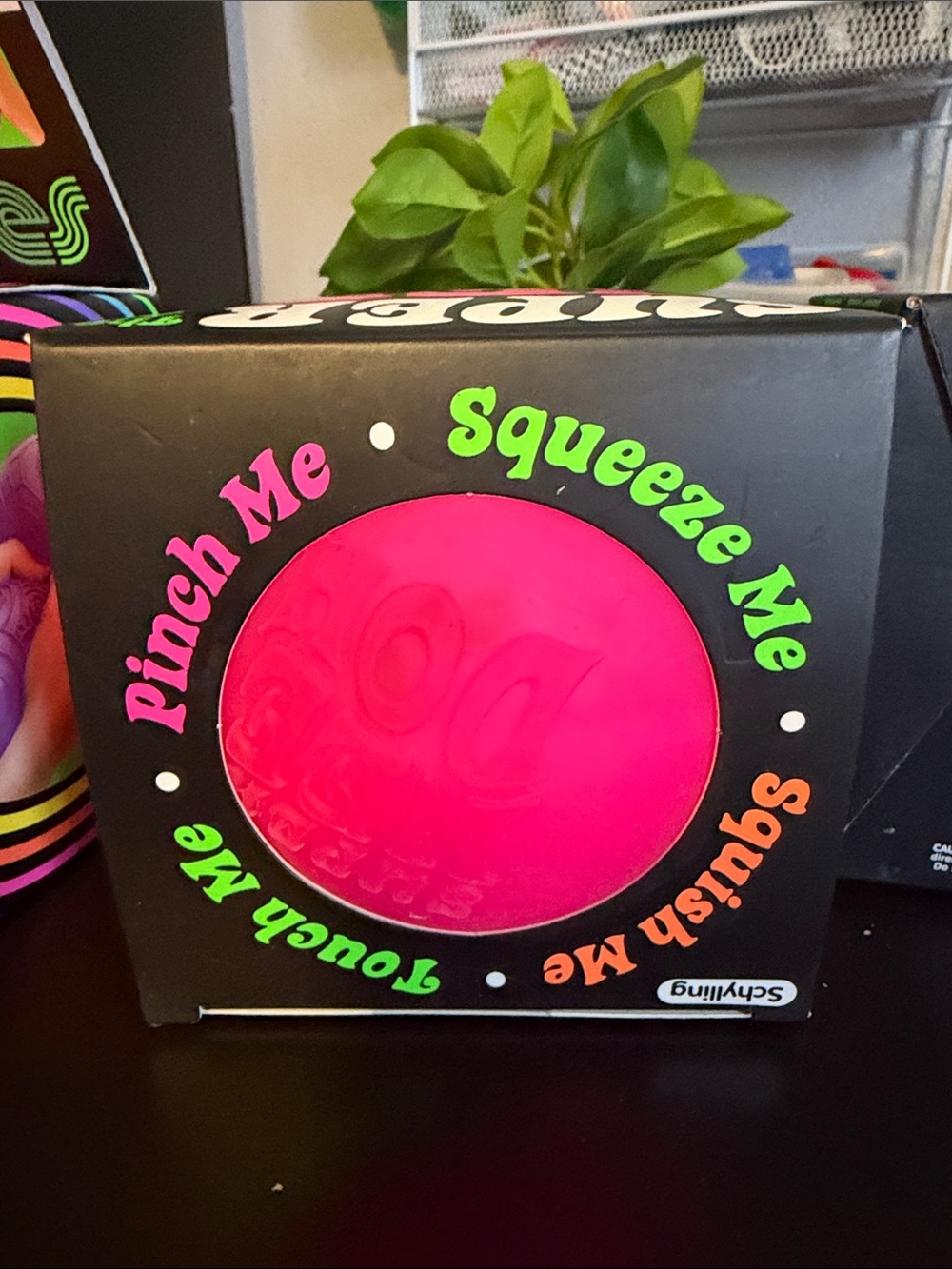 THREE Super Nedoh balls Ripples Groovy Glob & Fuzz Trio - Pink, Orange, Green - Picture 4 of 6